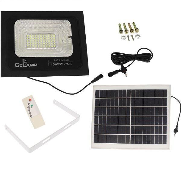 Ηλιακός Προβολέας 100W με Τηλεχειριστήριο CL-750S