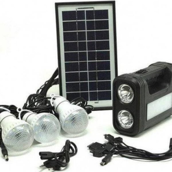Ηλιακό σύστημα με 3 λάμπες GDPLUS GD-17 LED Solar Light Lamp System Kit