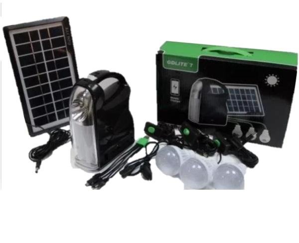 GDLITE 7 – Αυτόνομο ηλιακό σύστημα με φακό και 3 λάμπες led