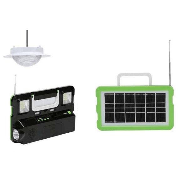 1L Ηλιακό σύστημα με λάμπα φωτισμού φακό και ραδιόφωνο GD-7720 ΟΕΜ