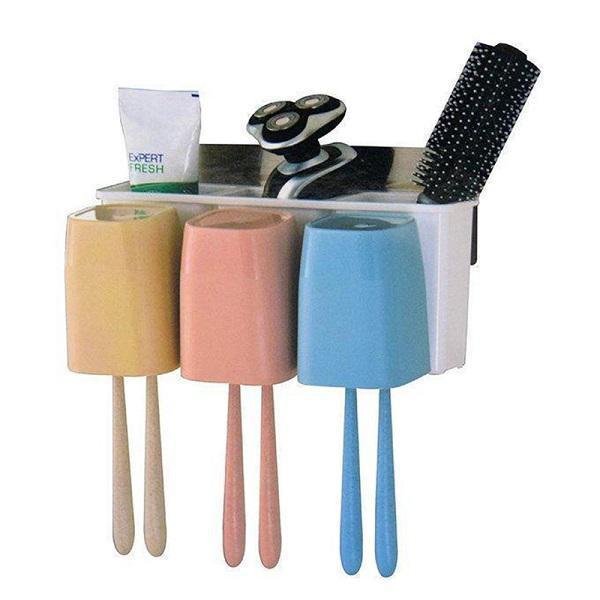 Βάση για Οδοντόβουρτσες μπάνιου με θήκες αποθήκευσης OEM - Toothbrush combination holder