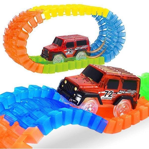 Αυτοκινητόδρομος 56pcs με Led Αυτοκινητάκι