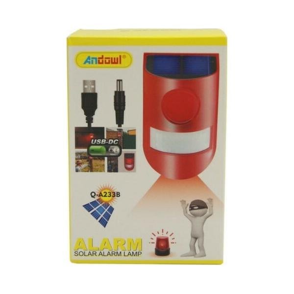 ΣΥΝΑΓΕΡΜΟΣ ΜΕ ΗΛΙΑΚΟ ΠΑΝΕΛ SOLAR ANDOWL AN-Q-A233B