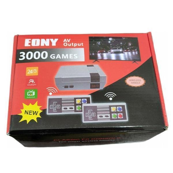 Ρετρό Ασύρματη Παιχνιδοκονσόλα Eony Classic FC 3000 Games