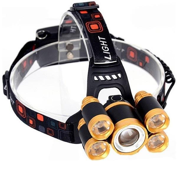 Φακός Κεφαλής Επαναφορτιζόμενος Led 10000lm T6 Toach R5 SP-1865