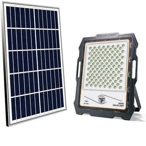 Ηλιακός Προβολέας 300W με Αισθητήρα φωτός και Τηλεχειριστήριο IP67 DRN-45903