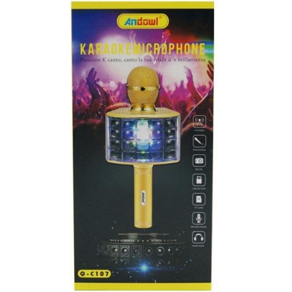 20210813092538_andowl_asyrmato_mikrofono_karaoke_q_c107_se_chryso_chroma ΜΙΚΡΟΦΩΝΟ ΚΑΡΑΟΚΕ ANDOWL Q-C107