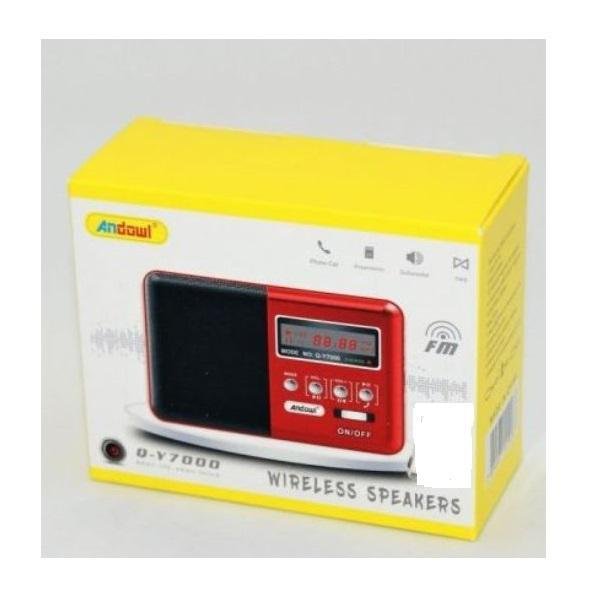 Ραδιόφωνο Φορητό Bluetooth/Usb Andowl Q-Y7000