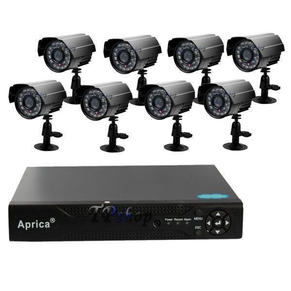 Ολοκληρωμένο Σετ CCTV Καταγραφής + DVR MODEL ABQ-5708H-8 + 8 Κάμερες & Σύνδεση μέσω 3G Security System