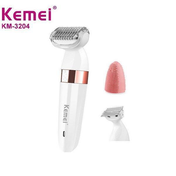 Kemei Σετ Αποτρίχωσης Epilator για Πρόσωπο & Σώμα KM-3204