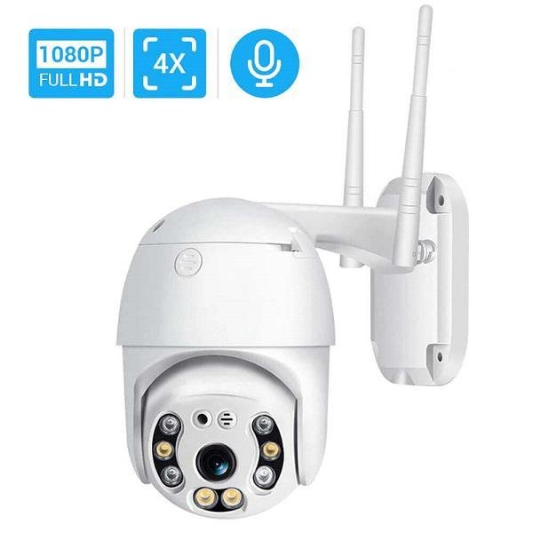 BESDER BES-A6 1080p Dome WiFi PTZ Wireless IP Camera Waterproof 4X Digital Zoom AI Human Detection - Αδιάβροχη Εξωτερική Κάμερα Τύπου Dome Με Έγχρωμη Νυχτερινή Όραση