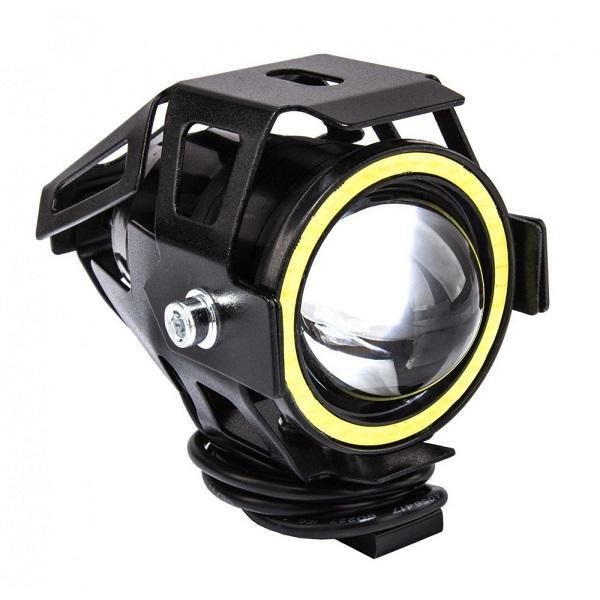ee1672p1-1400x1400w (1) Αδιάβροχος προβολέας μοτοσυκλέτας 2.50 ίντσες Cree LED U7 Angel Eye με λευκό φως στεφάνης μαύρου χρώματος 1 τεμ. IP67 OEM ee3804