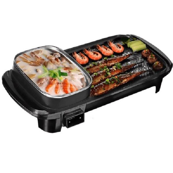 YS-K1360A Ηλεκτρικό τηγάνι με κατσαρόλα 2 σε 1.  1360w