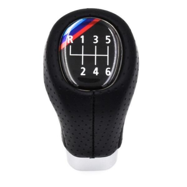 Δερμάτινο Πόμολο 6 Ταχυτήτων Αυτοκινήτου για BMW – Μαύρο