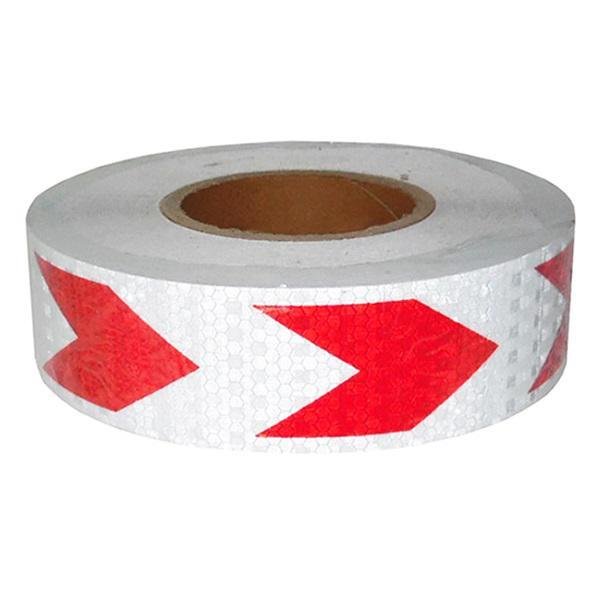 Ανακλαστική Ταινία Λευκή με Κόκκινα Βέλη 25 cm