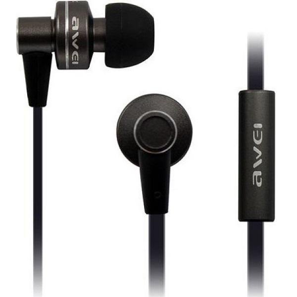 Aκουστικά Handsfree – Awei ES900i με Βύσμα 3.5mm Μαύρο