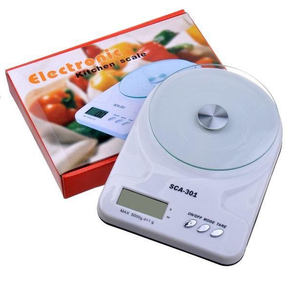 Ψηφιακή Ζυγαριά Κουζίνας 7kg White SCA-301