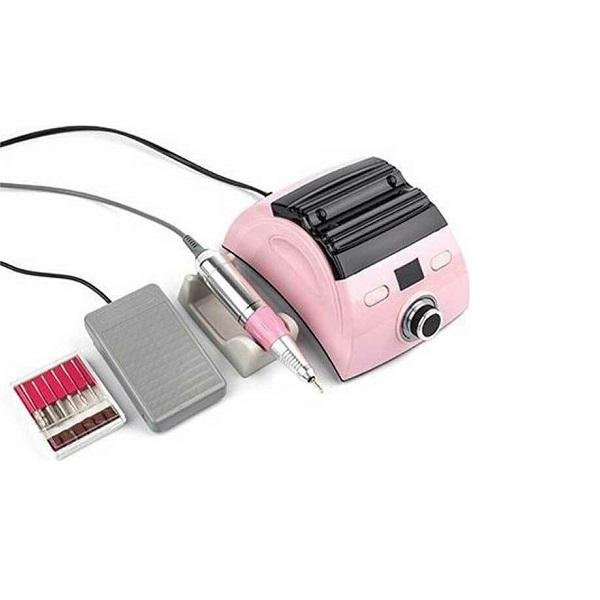 Τροχός Νυχιών Ρεύματος 30000rpm 65W με Πεντάλ ZS-710 σε Ροζ Χρώμα