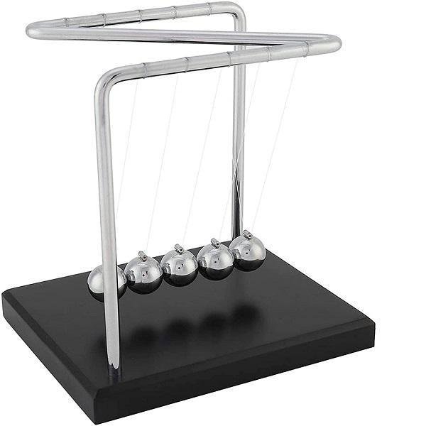 Εκκρεμές του Νεύτωνα Newton Cradle 5 Balls and Z-Shape NO 14171 Ξύλινη Βάση