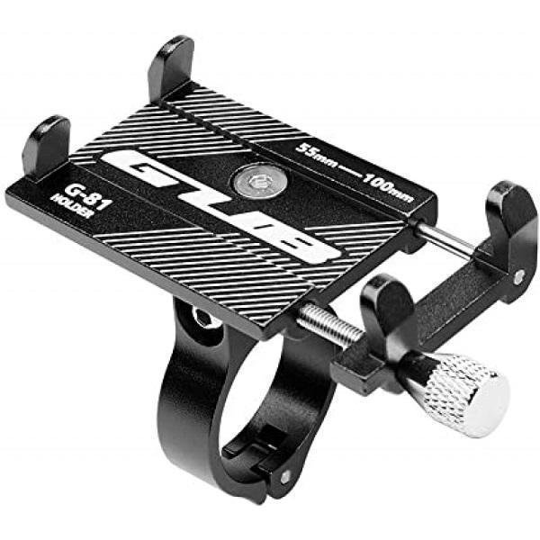 Βάση Αλουμινίου Κινητών 3.5 έως 6.2″ για Ποδήλατα & Μηχανές – Μαύρο GUB G-81