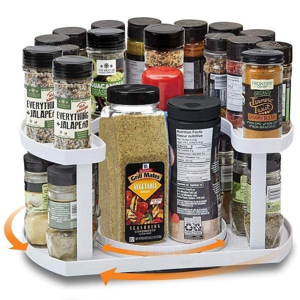 Spice Spinner Περιστρεφόμενος Οργανωτής Μπαχαρικών Πλαστικός Λευκός 30514847