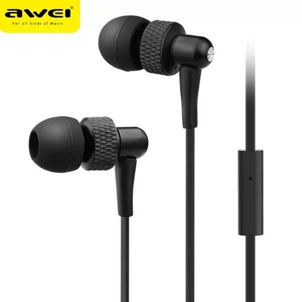 Ακουστικά Handsfree In-Ear Awei ES-390i Jack-3.5mm – Μαύρο