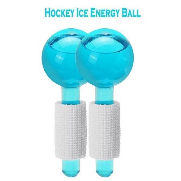 ΜΑΣΑΖ ΠΡΟΣΩΠΟΥ ΚΑΙ ΜΑΤΙΩΝ BEAUTY CRYSTAL BALL HOCKEY ICE ENERGY BALL MASSAGE FACIAL WITH COOLING ICE COLOR BLUE (OEM)