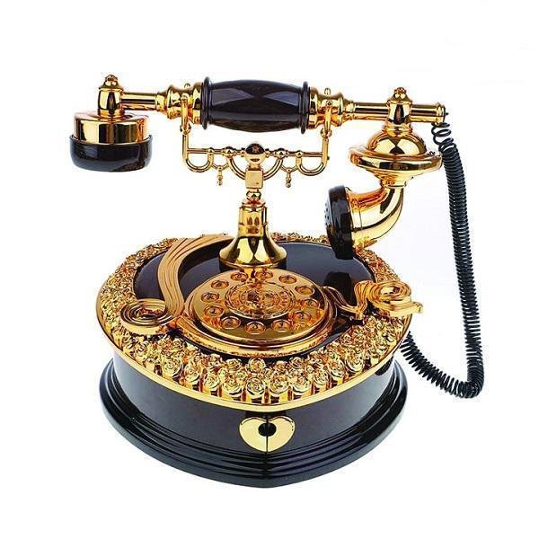 Αντικέ Διακοσμητικό Τηλέφωνο Πλαστικό 20x15x18cm DEC00303