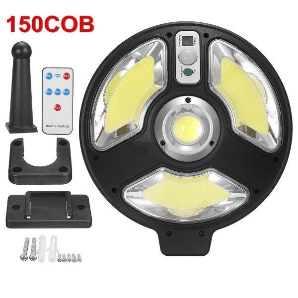 Ηλιακό Επιτοίχιο Φωτιστικό 150 LED Με Αισθητήρα Κίνησης Και Τηλεχειριστήριο ΥΗ1288Α