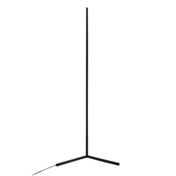 RGB Γωνιακό Επιδαπέδιο Ατμοσφαιρικό Φωτιστικό Ράγα LED με Τηλεχειρισμό ΜΑΥΡΟ