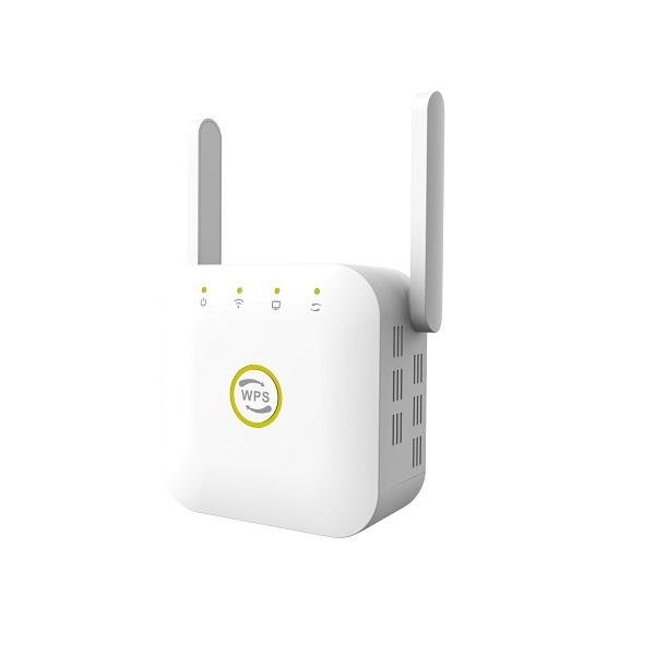 Ασύρματος Ενισχυτής Σήματος - Wifi Repeater LV-WR22 300M 2 Antennas 2.4GHz with Ethernet Port WPS WHITE
