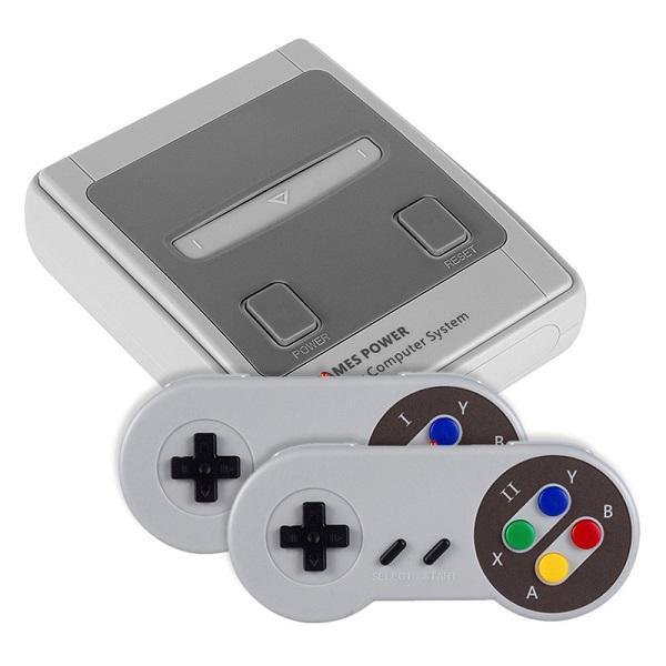 Ρετρό Κονσόλα βιντεοπαιχνιδιών Wireless Retro Mini 8 Bit Super FC με ενσωματωμένα 557 κλασικά παιχνίδια με δύο ασύρματα χειριστήρια παιχνιδιών 2.4G