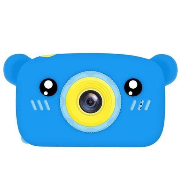 Επαναφορτιζόμενη παιδική κάμερα μπλε αρκουδάκι QK6 ANDOWL