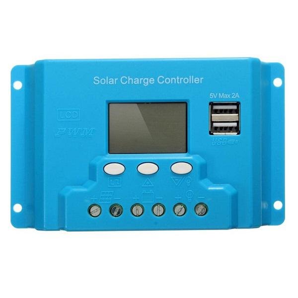 Solar Charge Controller KBS 2307 10Amp – 12V/24V ,Dual Usb 5V 2A