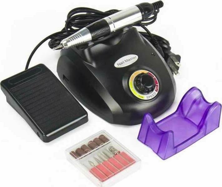 ZS-603 Τροχός Νυχιών Ρεύματος 35000rpm με Πεντάλ σε Μαύρο Χρώμα 25W