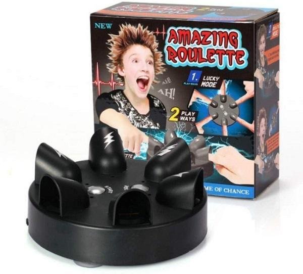 Amazing Roulette Electric Shocking Gameup για 6 παίκτες 2 τρόποι παιχνιδιού Finger Shock Party Game