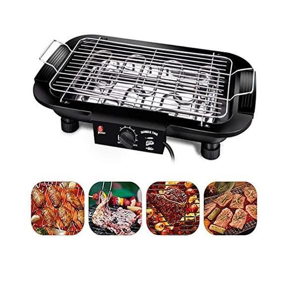 Ηλεκτρική ψησταριά 2000W για μαγείρεμα σε εξωτερικό/εσωτερικό χώρο Μαύρο