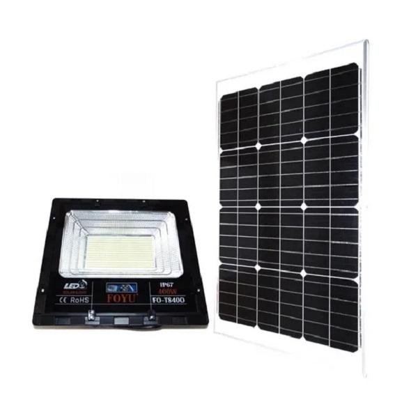 Solar Led Reflector 400w Of Power C / Solar panel Ip67 με τηλεχειριστήριο