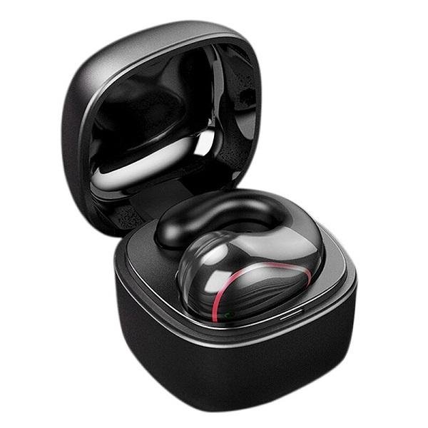 Ασύρματο ακουστικό Κρεμαστός τύπος αυτιού Single Ear 5.0 High Definition Call Σετ οστέινων κεφαλών Super Long Standby T25 ΜΑΥΡΟ