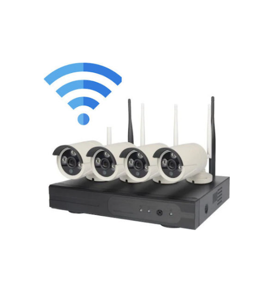KS-4NK1-720 Ολοκληρωμένο Σύστημα CCTV Wi-Fi με 4 Κάμερες HD NVR