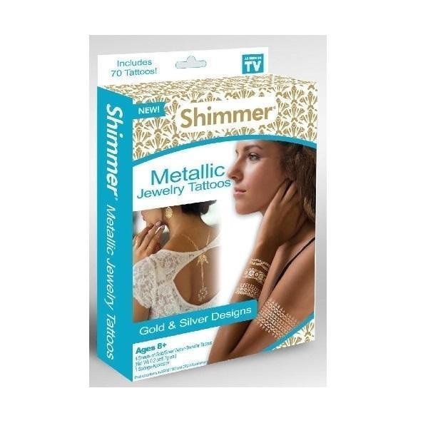 Μεταλλικά τατουάζ κοσμημάτων Shimmer