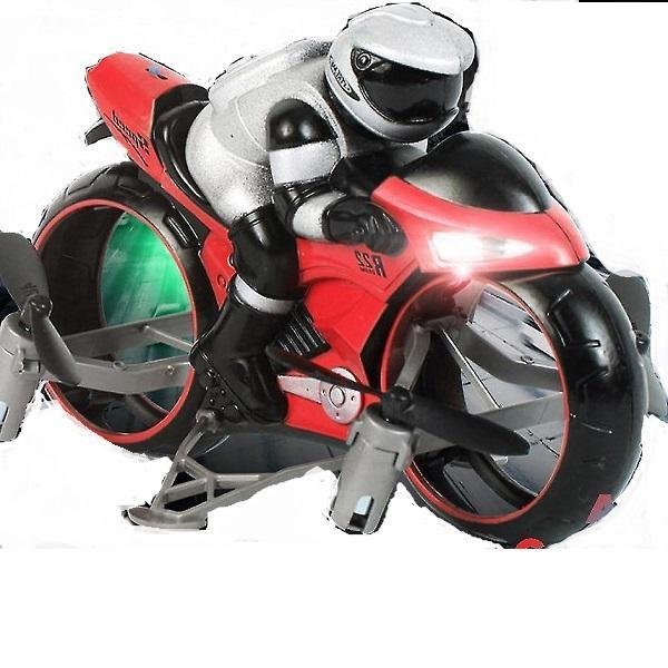 RC Motorcycle Vehicl Kids Toys Electric Racing Motorbike 2,4Ghz Boy Fligt Drone για παιδιά (Κόκκινο)