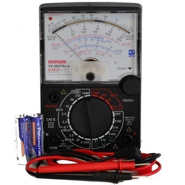 Sunwa YX-360TR Αναλογικό πολύμετρο με βελόνα Μαύρο