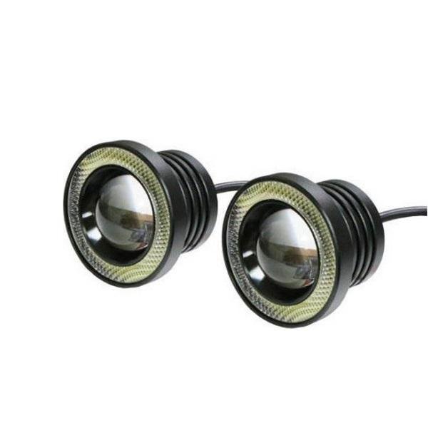 R500 Angel Eyes Προβολάκια Ομίχλης/Ημέρας LED 10W 12V 3200lm 8.9cm