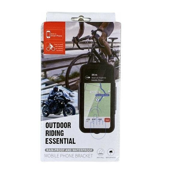 Βάση Στήριξης Κινητών για Ποδήλατα Mobile Phone Bracket Waterproof Outdoor Riding Essential up to 6.0 inch Black (oem) Μαύρο