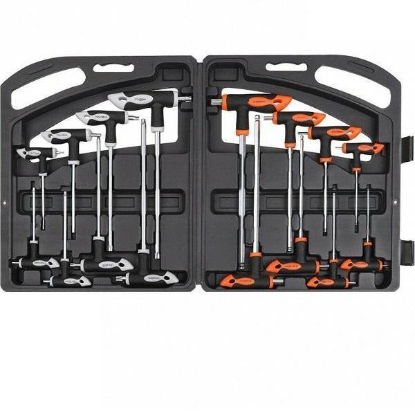 16τμχ Σετ Βαλιτσάκι Κλειδιών HEX & TORX με Λαβή σε Θήκη HORUSDY SDY-94302