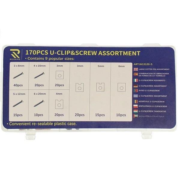 20211102124853_set_vides_kai_klip_typou_u_170_temachion_w13120_5_rchang Σετ βίδες και κλιπ τύπου U 170 τεμαχίων W13120-5 RCHANG