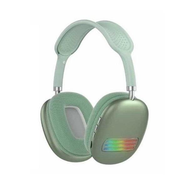 STN02 Ασύρματα Bluetooth On Ear Ακουστικά Green Πράσινα