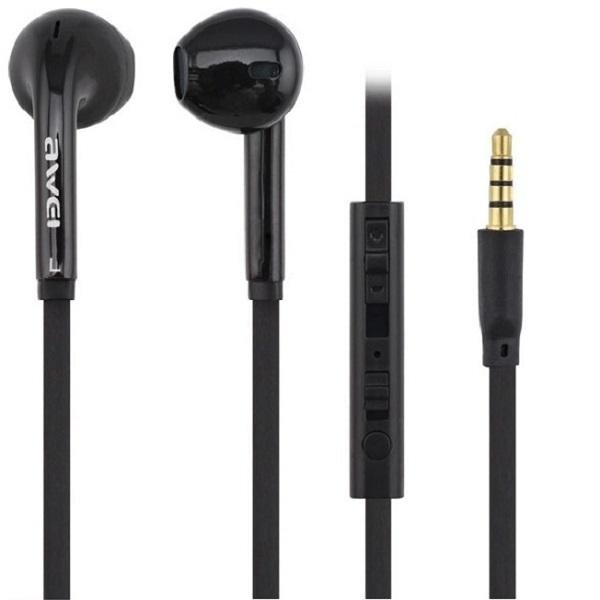 Ενσύρματα ακουστικά - AWEI - ES15i 3.5mm Μαύρο