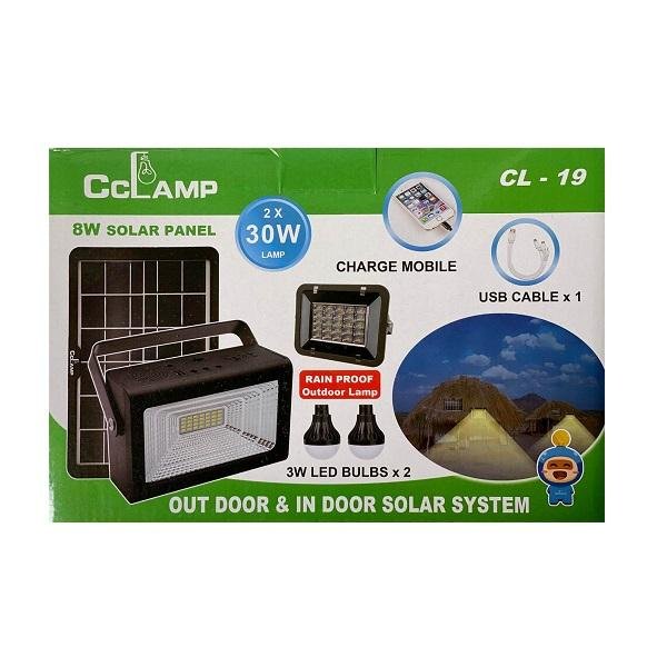 Φακός LED Cclamp CL-19, 30W, ηλιακός, Power bank